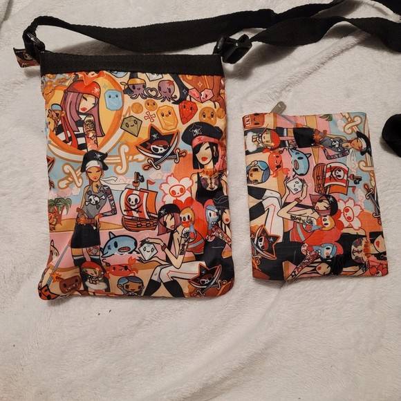 Tokidoki Crossbody Bag Purse & Pouch Pirate Girl - Picture 4 of 11